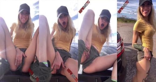 Kaylynn Kay – Masturbating outdoors on my car