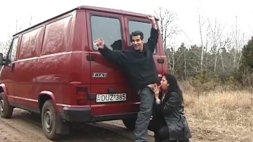 Public sex in front of massive traffic