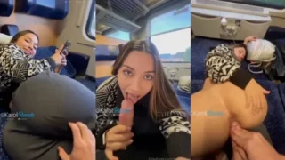 Karol Rosado Gets Roughly Fucked On A Train